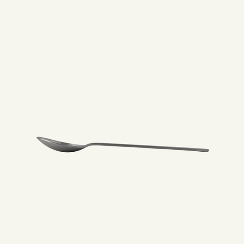 Acme brushed stainless steel spoon side-profile