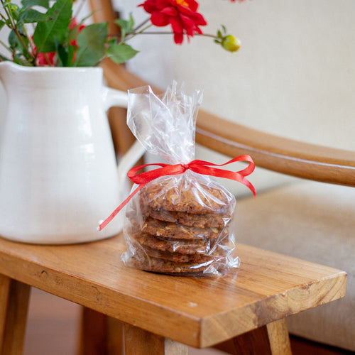 6-Pack Volare ANZAC Cookies tied with a red ribbon