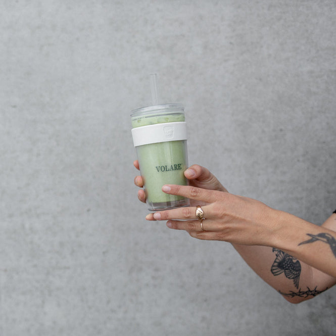Volare Keep Cup Cold Cup filled with Matcha