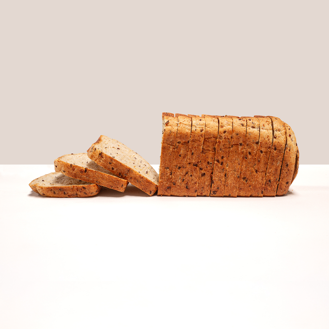 Seeded sandwich loaf pre-sliced with oats, linseed and sunflower seeds – Volare Bread