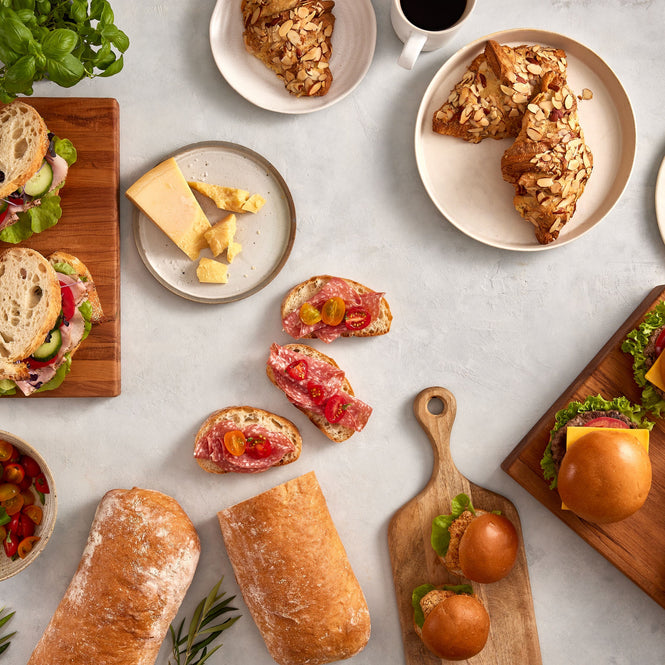 Range of Volare products spread out on a grey background