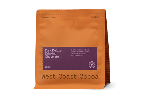 West Coast Cocoa dark deluxe drinking chocolate 250g pack