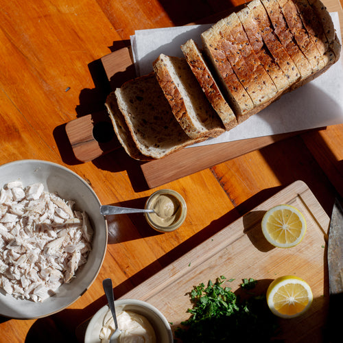 Seeded Sandwich Loaf – Sliced